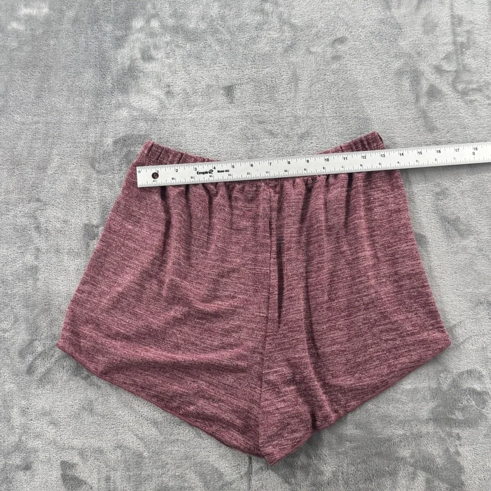 CUPSHE Pajama Set Womens Medium Burgundy Lace Back‎ Cami and Shorts 2pc Lounge